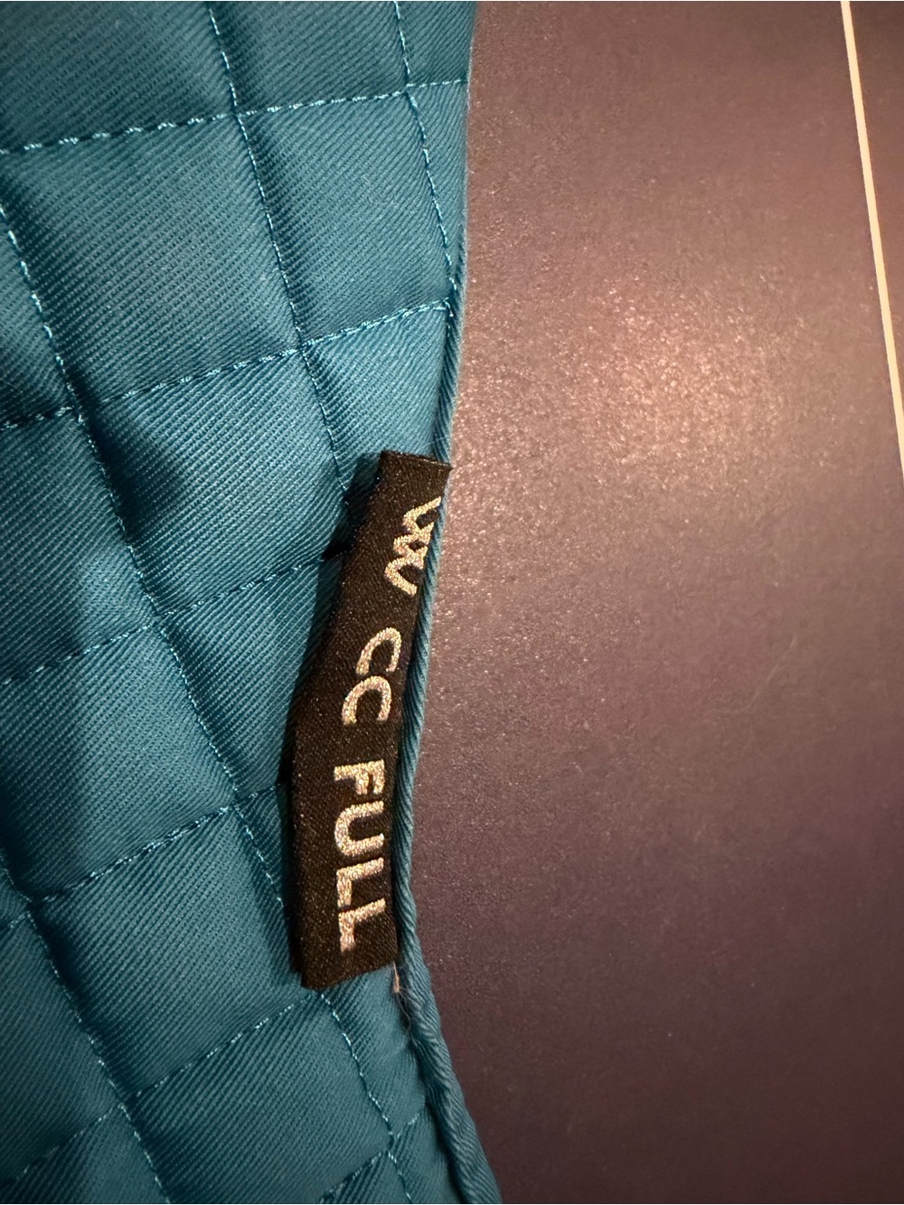 Woof Wear XC full size Blue Quilted Saddle Pad - Picture 2 of 3